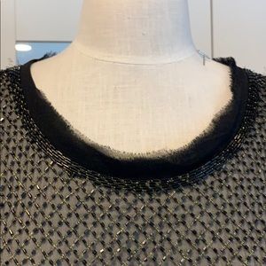 COPY - Gryphon Semi -Sheer Beaded Silk top size M